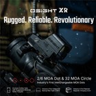 Osight Xr Enclosed Red Dot Sight With 2 6   32 Moa Multi-reticle System