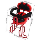 Kids Bicycle Rear Baby Seat Bike For Child Carrier Rack Mounted With Handrail Us