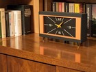 Mid Century Modern Desk Clock     Retro Table Clock     Vintage Look Mantel Clock