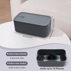 Gray Lockable Storage Box Combination Lock For Phone Medicine Storage Portable