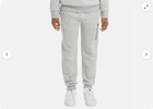 Puma Boys Fleece Lined Embossed Logo Jogger Pant gray L 14 16 nwt