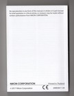 Nikon D7500 Genuine Camera Instruction Book   Manual   User Guide In English