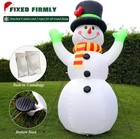 Funfanso 7 Ft Christmas Inflatables Snowman Outdoor Decorations  Giant Blow Up