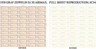 U s   c14 Graf Zeppelin Full Sheet Reproduction
