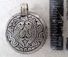 Nice  Tibet Tibetan Silver   Red Coral Buddha Amulet 