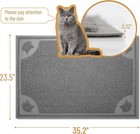 Large Cat Litter Box Mat Slip Resistant Waterproof Kitty Trapping Mat