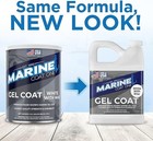Marine Coat One   White Gelcoat Repair Kit For Boat -  white With Wax  Quart 
