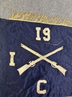 Original World War 2 Wwii Guidon Batillion Flag 19 I C Crossed Rifles Blue 