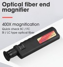 400x Handheld Optical Fiber Inspection Scope Fiber Microscope 1 25 2 5mm Adapter