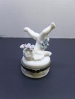Vintage Angel Cupid Cherub Trinket Jewelry Boxes Set Of 4 Porcelain Decor