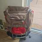 Camp Trails External Frame Hiking Backpack Size L Red And Tan