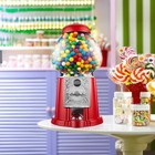 Open Box - 15  Gumball Machine With Coin Bank - Red  Vintage Bubble Gum