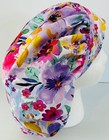 Floral Print Size Large Medical Bouffant Scrub Cap Surgery Hat