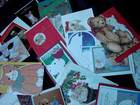 Vtg Cat Kitten Christmas Birthday Greeting Cards Asst Envelopes Lot 75 Unused