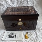 Vtg Cigar Humidor Cedar Wood Box Desktop Office Key Name Plate Made Usa Florida