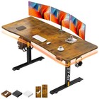  63 X 28 Inch Electric Standing Desk  Sit To Stand Up  Work 63  28 Inch Brown