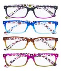 Eyekepper Ladies Reading Glasses 4 Pack Women Readers Cute Dot Spring Hinge