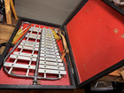 Vintage Lewis K c  Mo 25 Bar 2 Octave Bell Lyre Glockenspiel W Case   Mallets