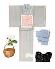 Seo Alpha Summer Kimono yukata  rabbit Pattern  Sak-sk31403a