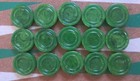 Large Backgammon Butterscotch Emerald Green Checkers Vintage Bakelite Game Chips