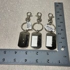 Six Flags Looney Tunes Set Of 3 Vintage Keychains Taz Bugs Bunny Marvin Warner