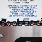 The Duke s Professional Hard Chrome 3-pack Full-chisel Chainsaw Chain
