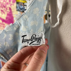 Vtg 60s Blue Teena Paige Fruit Novelty Print Sleeveless Tea Dress Xs Retro