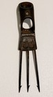 Antique Apcade Frog Gig Spear W 3 Barbed Tines--5  Length