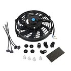  New Universal Slim Fan Push pull Electric Radiator Cooling Engine 9 Inch Black
