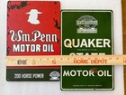 Quaker State   Wm  Penn Motor Oil Signs Replicas 
