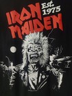 Iron Maiden Black Graphic Band Logo T-shirt Est  1975 Rock   Pop Music  Medium 