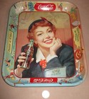 Vintage 1940s Coca Cola Metal Serving Tray Thirst Knows No Season Halloween