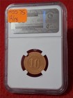 Undated Notgeld Germany 10p Grunhain Lamb-170 6 Ngc Ms63 Card Board      mf-5575