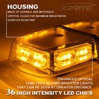 Xprite Yellow amber 36led Rooftop Strobe Light Emergency Warning Flashing Beacon