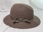Lancaster Pure Wool Felt Western Fedora Style Taupe Tan Hat Vintage