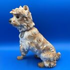 Scarce Antique European Porcelain Dog Figurine  Glass Eyes  Toy Or Terrier Type