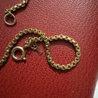 Chinese Antique Tibet Faux Tooth Gold Chain Nice Protective Talisman Pendant