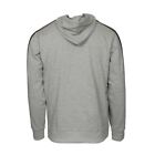 Adidas Mens Hoodie Essential 3-stripe Pullover Gray W Black Logo L-2xl-3xl