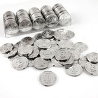 Plastic Bitcoins For Office Or Home Decoration  Games  Party  50 Silver Bitcoin 