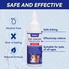 Wellix Pet Dog Eye Drops  Drops For Dogs cats  60ml  Blue