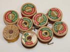 Vtg Lot Of 9 Silk Thread Spools Size D Corticelli Coats   Clarks   Silk Twist