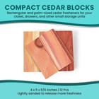 Cedar Blocks For Clothes Storage  Closets And Drawers - All Natural Moth Balls A