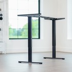 Vivo Black Electric Dual Motor Standing Desk Frame  Height Adjustable Legs