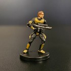 Star Wars Miniature And Card - Human Soldier Of Fortune  36 - Wotc - Rpg
