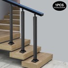 85cm Stair Balusters Posts Deck Iron Railing Handrail Fence Balcony Post Black