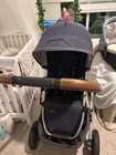 Uppababy Vista Blue Single Travel System Stroller W  Bassinet