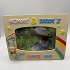 Russ Mommy   Daddy   s Little One  4 X 6    Picture Frame Yellow Teddy Bear Rainbow