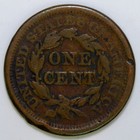 1851 Braided Hair Large Cent K378