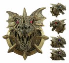 Castle Dungeon Chained Golden Dragon Wall Plaque Decor Color Changing Led Eyes