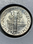 1944-d Mercury Dime Full Bands Ch Au Condition Sku 35953